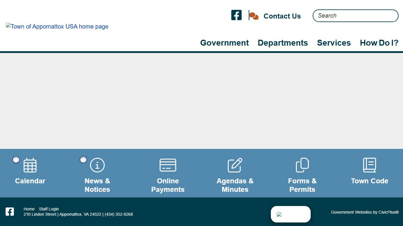 Home Page Appomattox VA